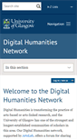 Mobile Screenshot of digital-humanities.arts.gla.ac.uk