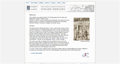 Desktop Screenshot of italianemblems.arts.gla.ac.uk