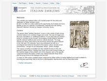 Tablet Screenshot of italianemblems.arts.gla.ac.uk