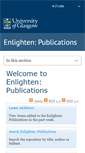 Mobile Screenshot of enlighten.lib.gla.ac.uk