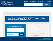 Tablet Screenshot of gla.ac.uk